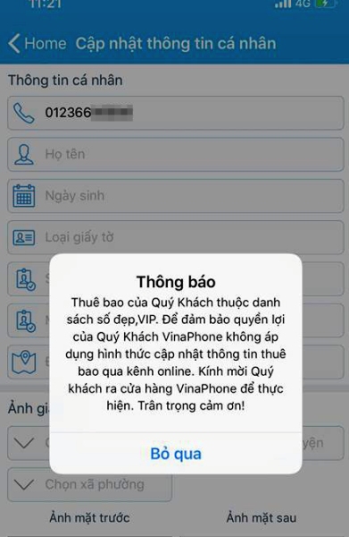 Nhiều rắc rối khi bổ sung thông tin, ảnh chân dung qua mạng ảnh 1